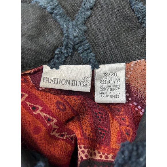 Fashion Bug 18/20 Black Shacket With Contrast Floral Embroidery & Textured Detai - Picture 6 of 9